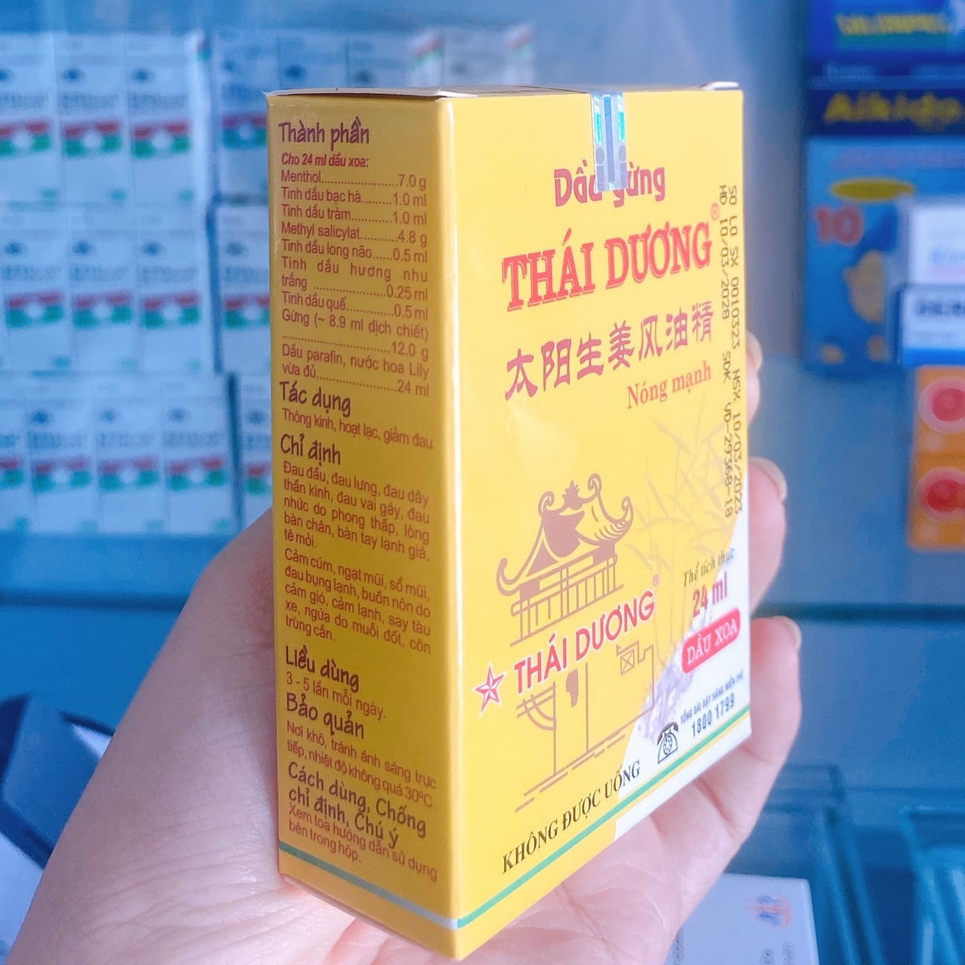 dầu gừng thái dương 1