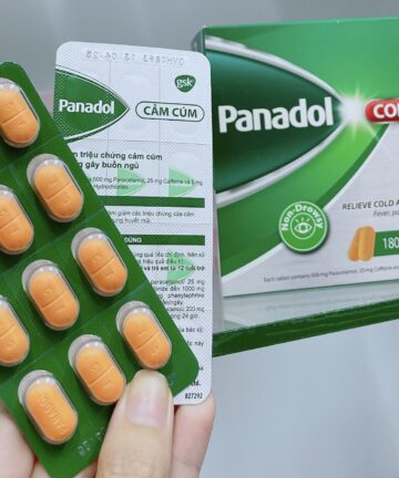 Thuốc Panadol Cảm Cúm giảm các chứng cảm cúm