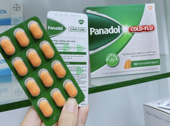 Thuốc Panadol Cảm Cúm giảm các chứng cảm cúm