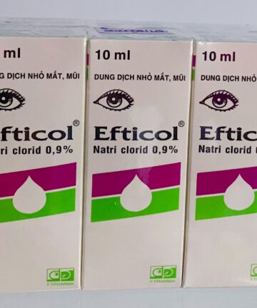 Dung dịch nhỏ mắt, mũi Efticol 0.9% vệ sinh mắt, mũi chai 10ml