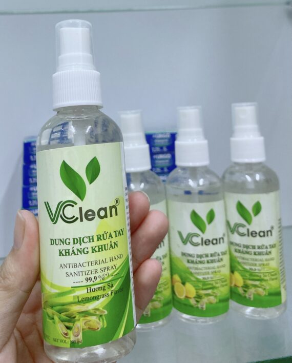 Xịt rửa tay khô Vclean